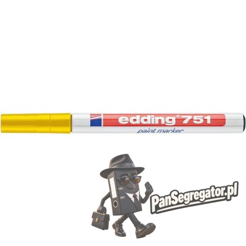 Marker lakierowy 1-2mm 751 żółty okrągła końcówka 751/005/Z EDDING