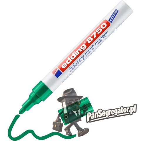 Marker lakierowy przemysłowy 2-4mm zielony okrągła końcówka 8750/004/ZI EDDING