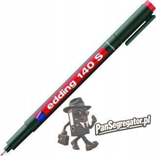 Marker niezmywalny do folii 0,3mm czerwony 140S/002/CZ ED EDDING