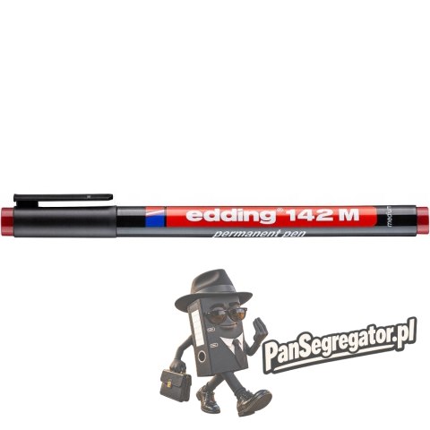 Marker niezmywalny do folii 1mm czerwony 142M/002/CZ ED EDDING