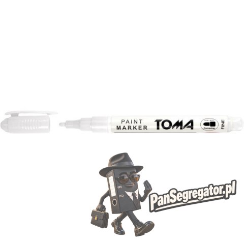 Marker olejowy F biały 1.5mm TO-441 TOMA