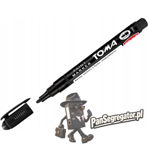 Marker olejowy F czarny 1,5mm TO-441 TOMA