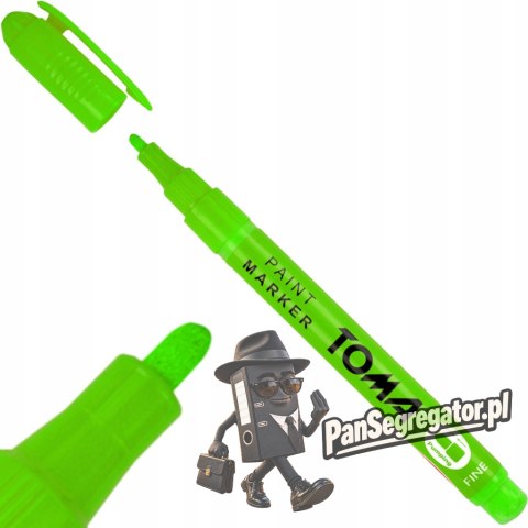 Marker olejowy F neon zielony 1,5mm TO-441 TOMA