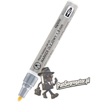 Marker olejowy GR-25 srebrny GRAND