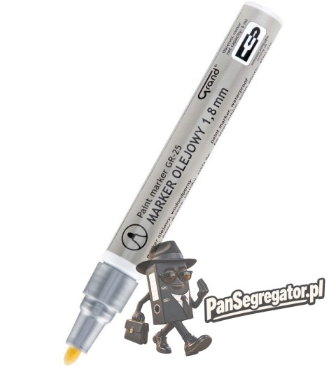 Marker olejowy GR-25 srebrny GRAND