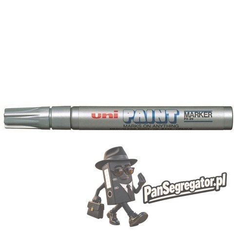 Marker olejowy PX-20 błyszczący srebrny UNI