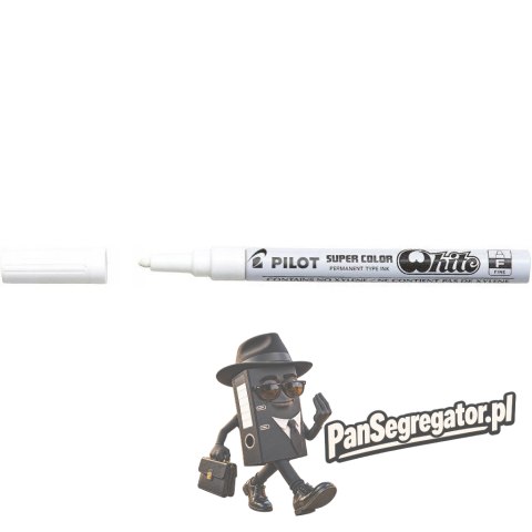 Marker olejowy PILOT grubość F biały PISC-PBWF