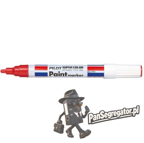 Marker olejowy PILOT grubość M czerwony PISC-PMR