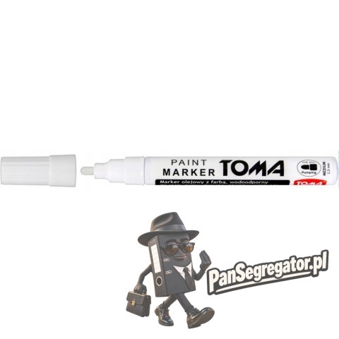 Marker olejowy TO-440 grubość 2.5mm biały TOMA