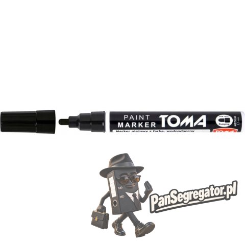 Marker olejowy TO-440 grubość 2.5mm czarny TOMA