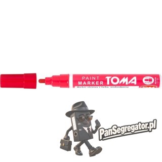 Marker olejowy TO-440 grubość 2.5mm czerwony TOMA