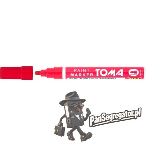 Marker olejowy TO-440 grubość 2.5mm czerwony TOMA