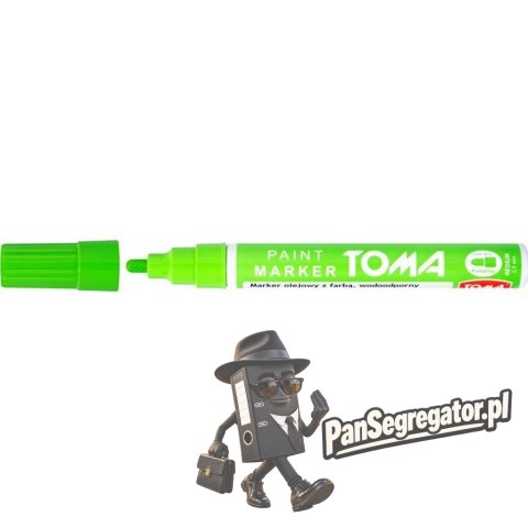 Marker olejowy TO-440 grubość 2.5mm jasnozielony TOMA