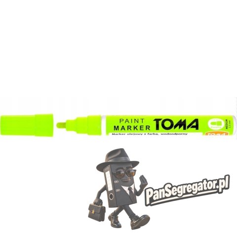 Marker olejowy TO-440 grubość 2.5mm zielony neon TOMA