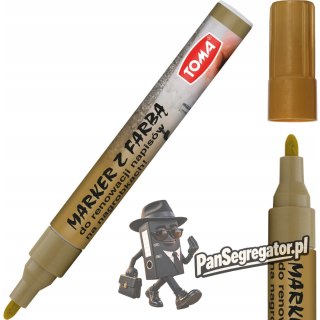 Marker olejowy do nagrobków złoty 2,3mm TO-448 TOMA