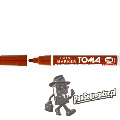 Marker olejowy grubość 2.5mm brązowy TO-440 TOMA