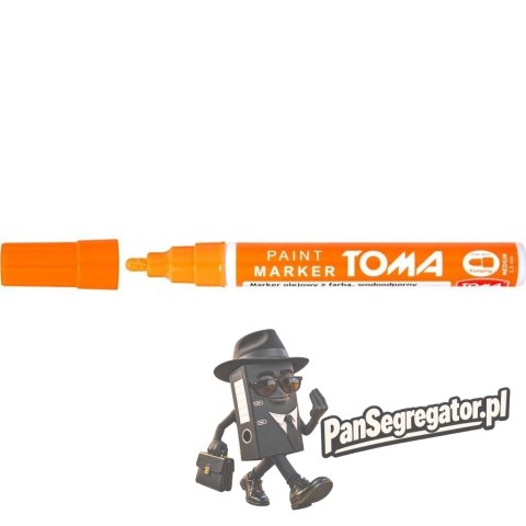 Marker olejowy grubość 2.5mm pomarańczowy TO-440 TOMA