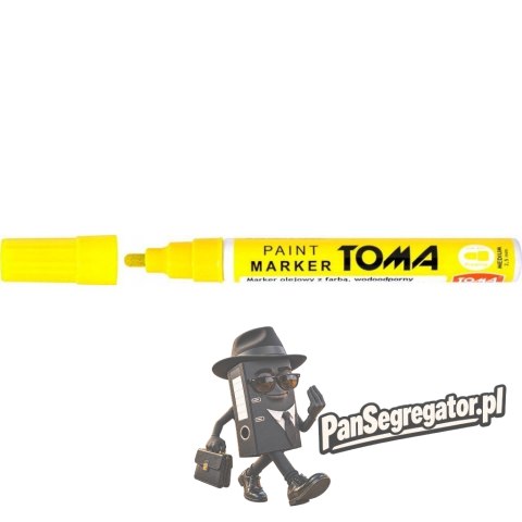 Marker olejowy grubość 2.5mm żółty neon TO-440 TOMA