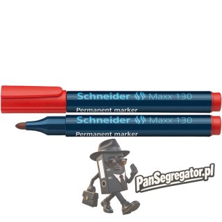 Marker perm.Maxx 130 okrągły czerwony 113002 SCHNEIDER
