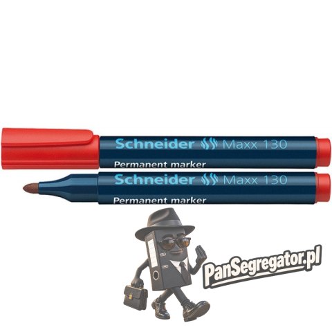 Marker perm.Maxx 130 okrągły czerwony 113002 SCHNEIDER