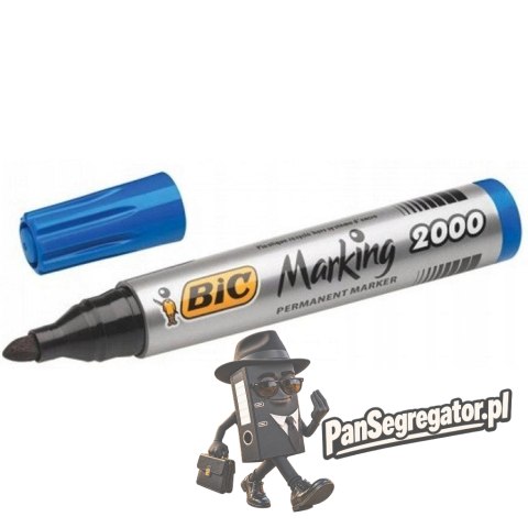 Marker permanentny 2000 niebieski BIC ECO okrągła końcówka 8209143