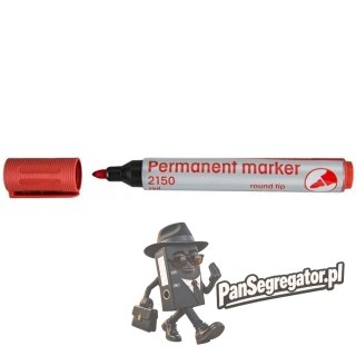 Marker permanentny 2150 czerwony okrągła końcówka 110166 D.RECT