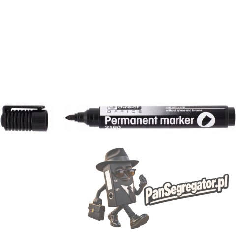Marker permanentny 2160 czarny okrągła końcówka 101111 D.RECT
