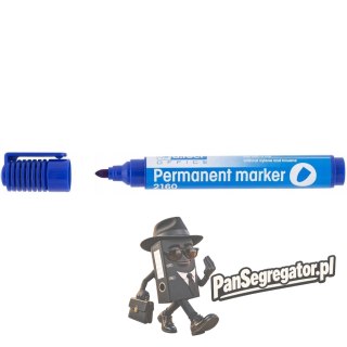 Marker permanentny 2160 niebieski okrągła końcówka 101113 D.RECT