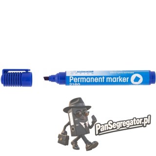 Marker permanentny 2160 niebieski ścięta końcówka 101123 D.RECT