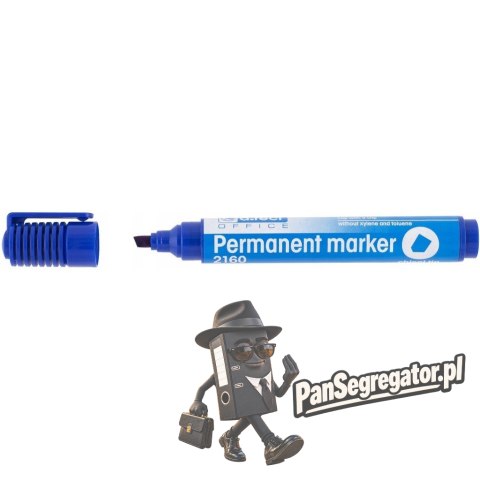 Marker permanentny 2160 niebieski ścięta końcówka 101123 D.RECT