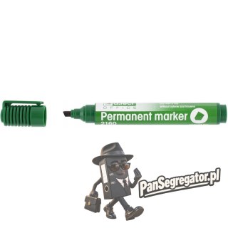 Marker permanentny 2160 zielony ścięta końcówka 101124 D.RECT