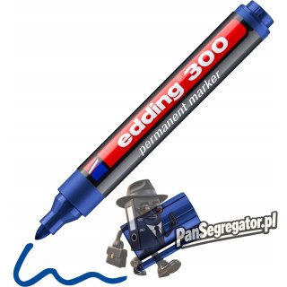 Marker permanentny 300-3 niebieski okrągła końcówka 300/003/N EDDING