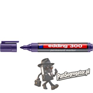 Marker permanentny 300-8 fioletowy okrągła końcówka 300/008/F EDDING