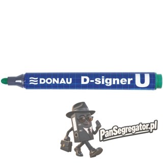 Marker permanentny D-SIGNER U zielony okrągła koncówka 2-4mm 7371001-06PL DONAU