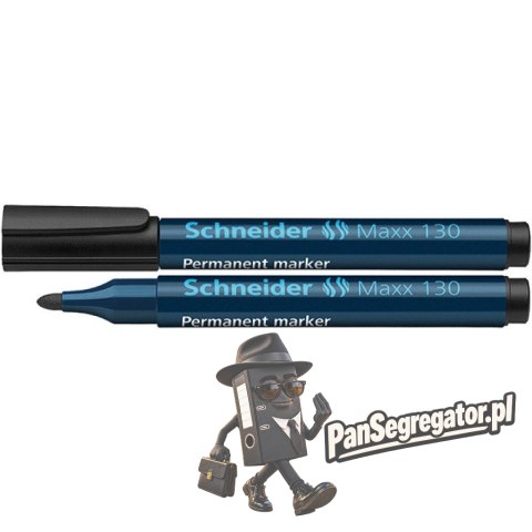 Marker permanentny Maxx 130 okrągły czarny 113001 SCHNEIDER