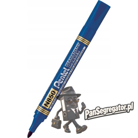 Marker permanentny N850 niebieski okrągła końcówka PENTEL