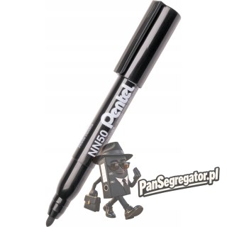 Marker permanentny NN50 czarny okrągła końcówka PENTEL