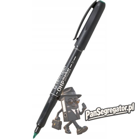 Marker permanentny OHP M zielony 2637 CENTROPEN
