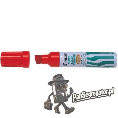 Marker permanentny PILOT JUMBO czerwony PISC-66R