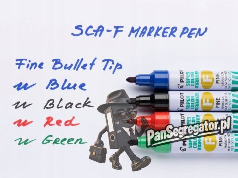 Marker permanentny PILOT SCA-F czarny PISCA-F-B