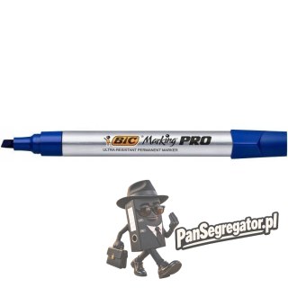 Marker permanentny PRO niebieski ścięta końcówka 964803 BIC