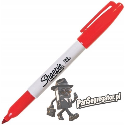 Marker permanentny SHARPIE FINE czerwony S0810940