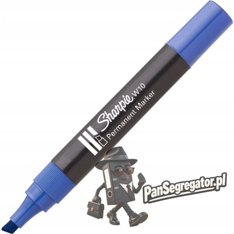 Marker permanentny SHARPIE W10 ścięty niebieski S0192693