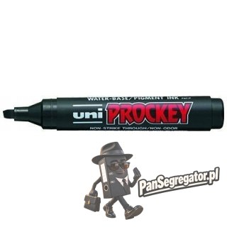 Marker permanentny UNI PM-126 czarny ścięty PROCKEY