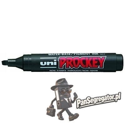 Marker permanentny UNI PM-126 czarny ścięty PROCKEY