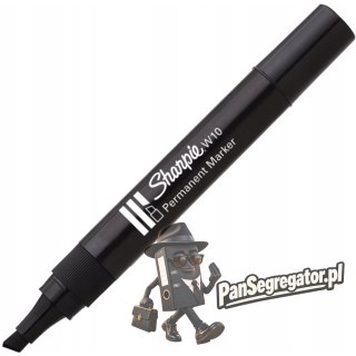 Marker permanentny W10 ścięty czarny S0192654 SHARPIE