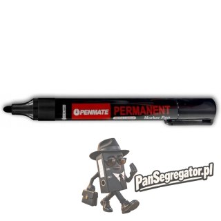 Marker permanentny czarny okrągły TT8610 PENMATE
