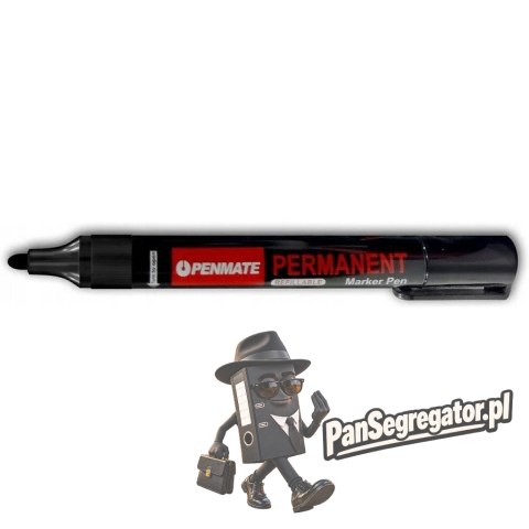 Marker permanentny czarny okrągły TT8610 PENMATE