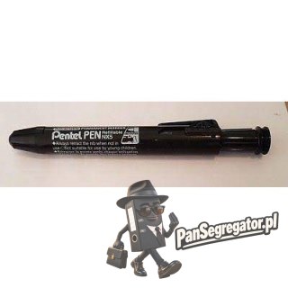 Marker permanentny czarny z systemem przyciskowym NX5A PENTEL
