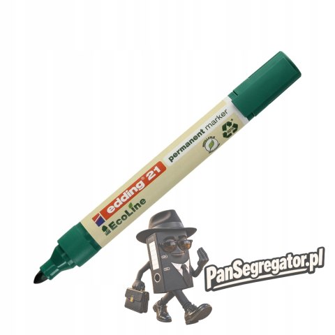 Marker permanentny ekologiczny okrągła końcówka zielony 21/004/ZI ED EDDING